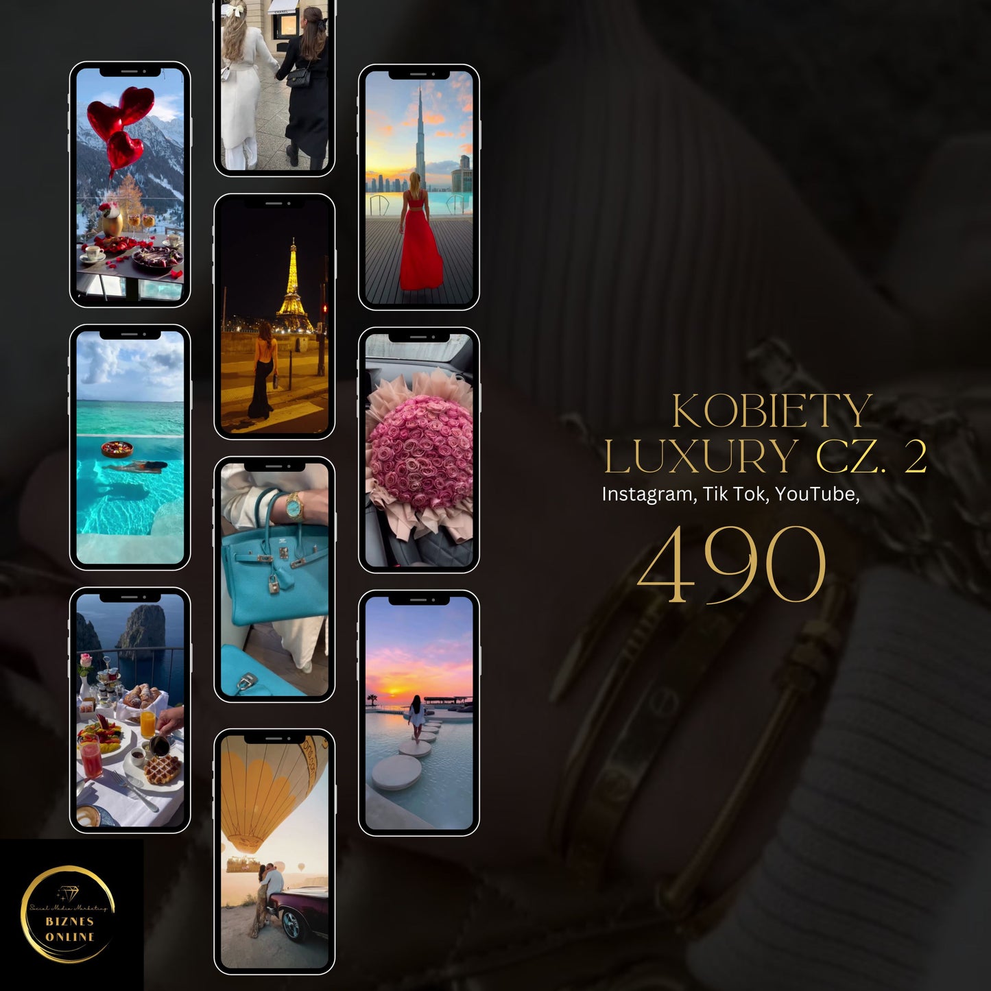 490 Wideo z MMR do Wykorzystania na TikTok, Instagram i YouTube: Faceless Digital Marketing Cz. 2 Luxury