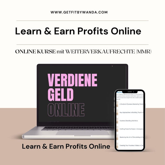 Verdiene Geld Online Cours (DE) Learn & Earn Profits Online MAX.
