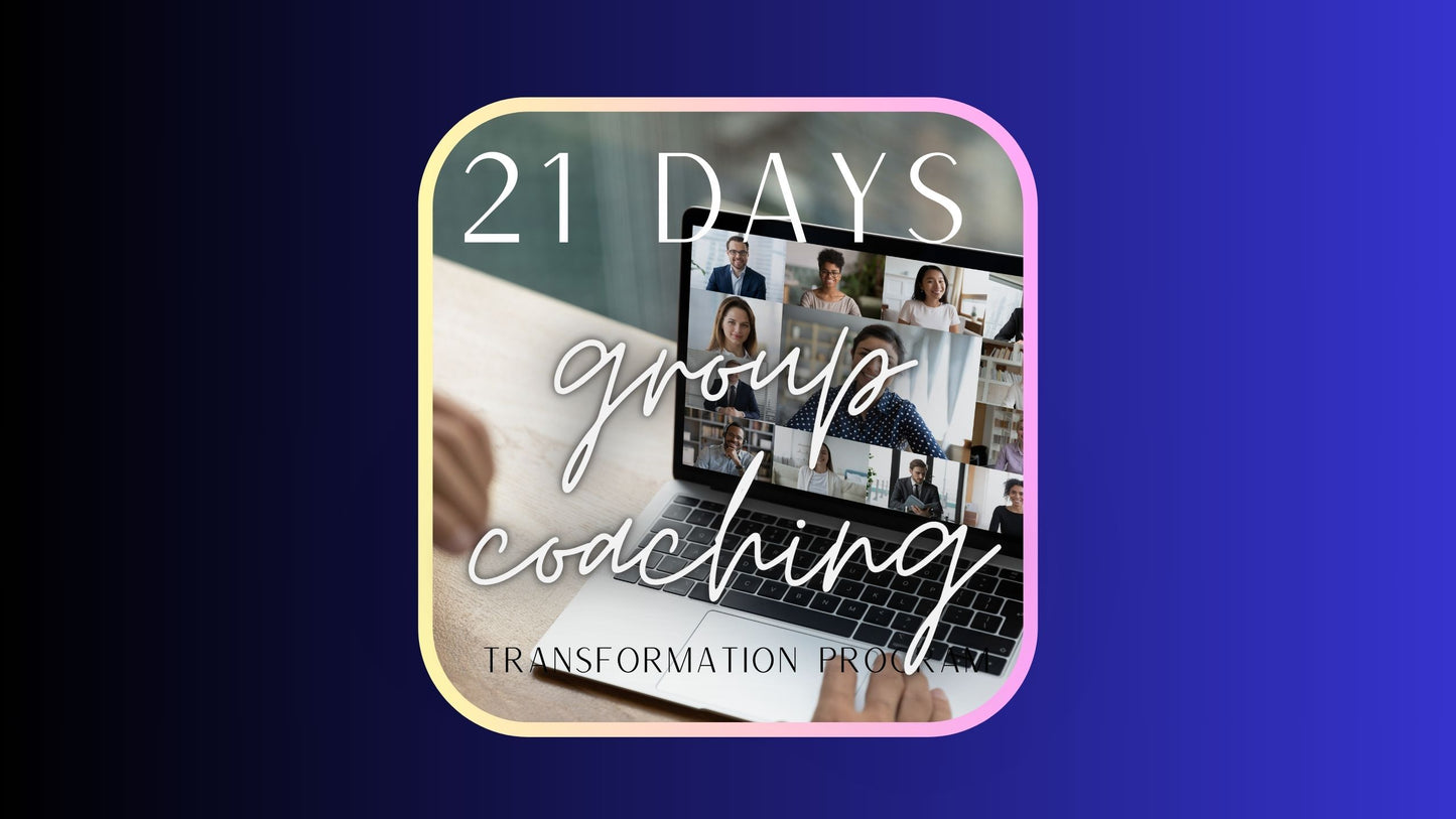 21-day MINDSET Transformation Program GROUP COACHING